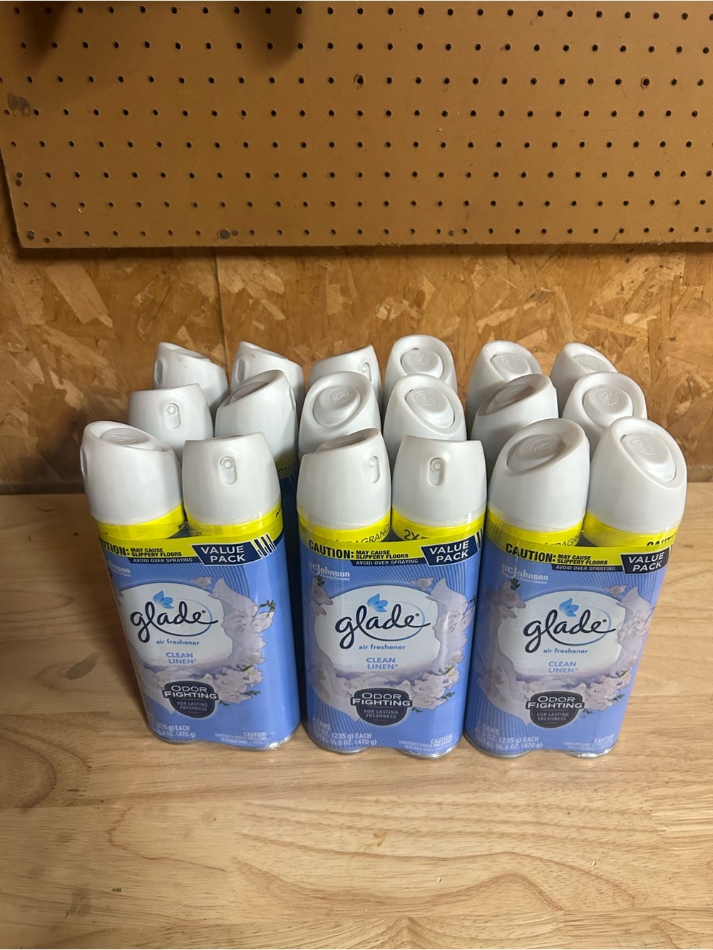 Glade Clean Linen Air Freshener Spray - Blue and White Value Pack